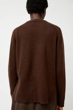 Cashmere Blend Crewneck Knit in Brown^No.6 Store Sale