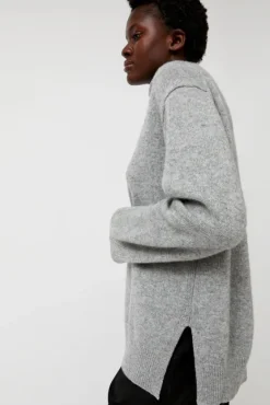 Cashmere Blend High Neck Knit in Gray^No.6 Store Clearance