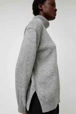 Cashmere Blend High Neck Knit in Gray^No.6 Store Clearance