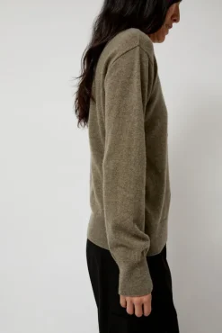 Cashmere Blend Polo Sweater in Greige^No.6 Store Best