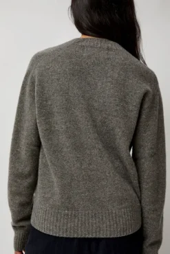 Cashmere Saddle Neck Sweater in Warm Grey^No.6 Store Outlet