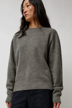 Cashmere Saddle Neck Sweater in Warm Grey^No.6 Store Outlet