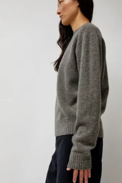 Cashmere Saddle Neck Sweater in Warm Grey^No.6 Store Outlet