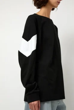 Chevron Raglan Tee in Black^No.6 Store Discount