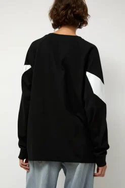 Chevron Raglan Tee in Black^No.6 Store Discount