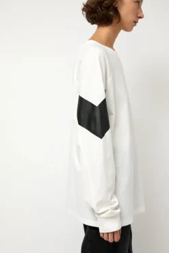 Chevron Raglan Tee in White^No.6 Store Outlet