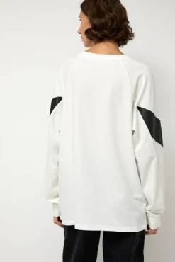 Chevron Raglan Tee in White^No.6 Store Outlet