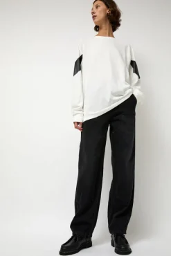 Chevron Raglan Tee in White^No.6 Store Outlet