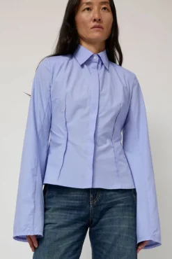 Cila Fitted Shirt in Blue^No.6 Store Online