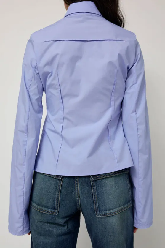 Cila Fitted Shirt in Blue^No.6 Store Online