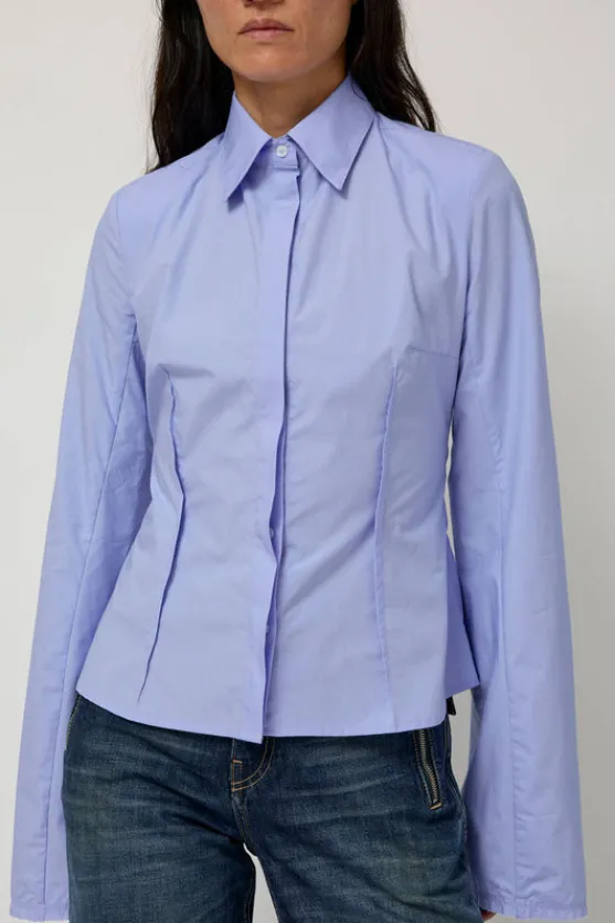 Cila Fitted Shirt in Blue^No.6 Store Online