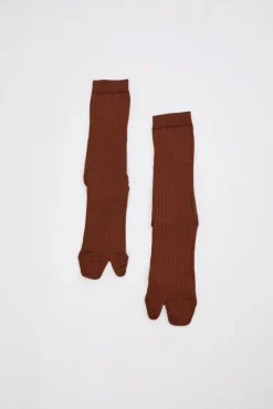 Cjalce Viscose Tabi Socks in Camel^No.6 Store Discount