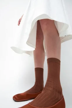Cjalce Viscose Tabi Socks in Camel^No.6 Store Discount