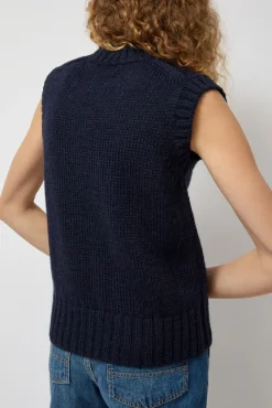 Close to the Flower Vest in Navy^No.6 Store Online