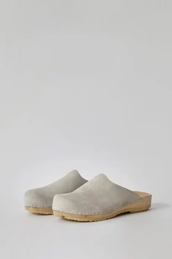 Contour Clog on Flat Base in Chalk Suede^No.6 Store Fashion
