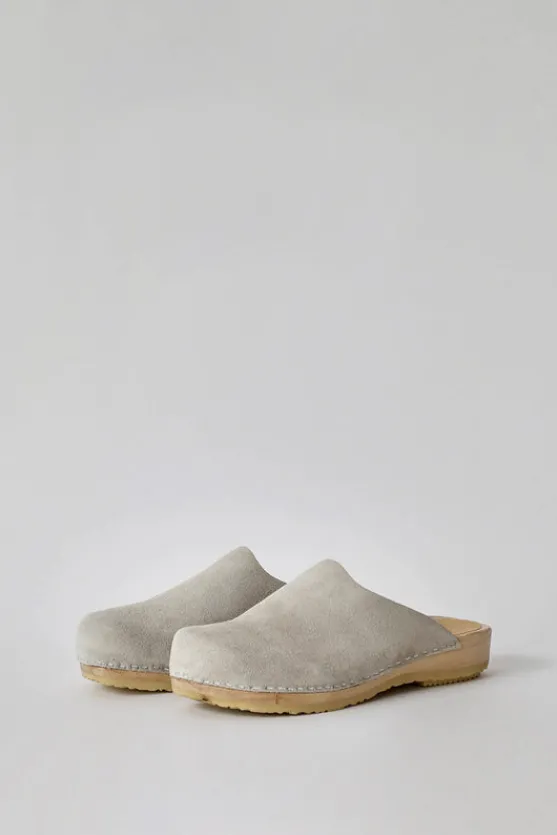 Contour Clog on Flat Base in Chalk Suede^No.6 Store Fashion