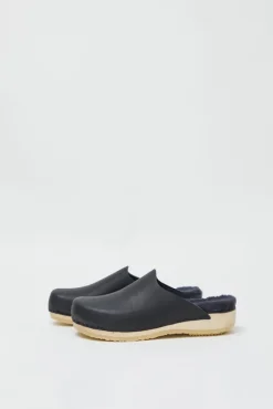 Contour Clog with Shearling on Flat Base in Indigo^No.6 Store Online