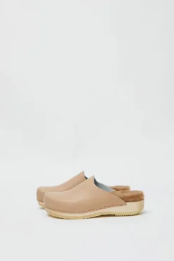 Contour Clog with Shearling on Flat Base in Camel^No.6 Store Sale