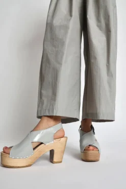 Crossover Clog on Platform in Dove Patent^No.6 Store Sale