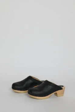 Dakota Shearling Clog on Mid Heel in Ink Aviator^No.6 Store New