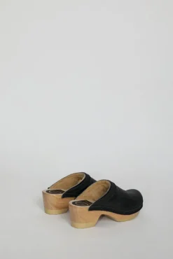 Dakota Shearling Clog on Mid Heel in Ink Aviator^No.6 Store New