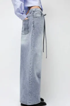Denim Sharing Pants in Light Blue^No.6 Store Fashion