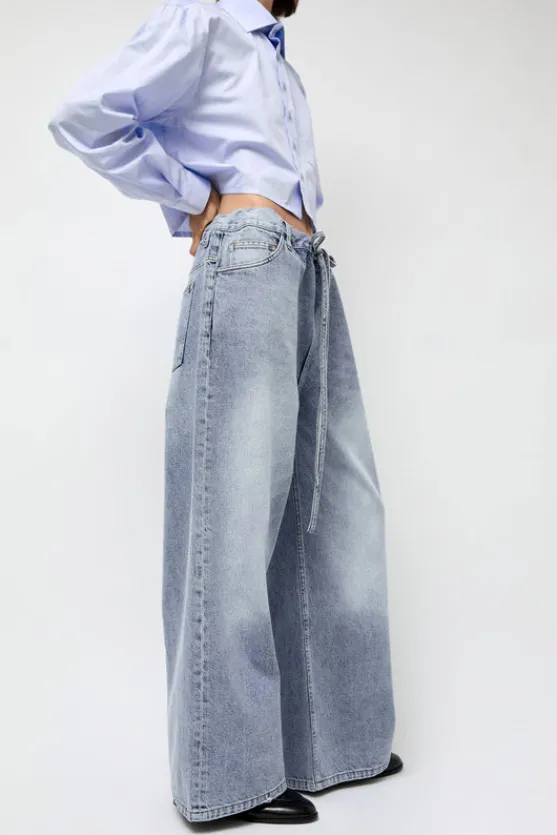 Denim Sharing Pants in Light Blue^No.6 Store Fashion