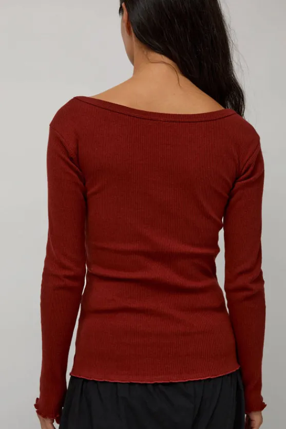 Disc Long Sleeve in Bine Red^No.6 Store Clearance