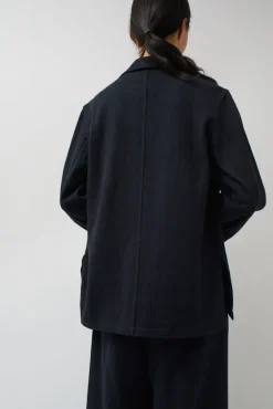 Drapey Blazer in Black Warp and Indigo Weft^No.6 Store Clearance