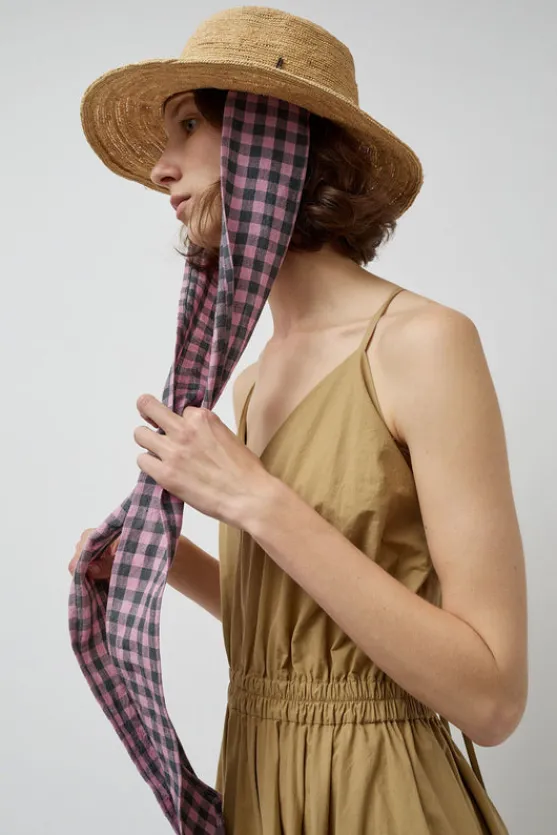 Duke Alessio Hat in Natural with Check Rose^No.6 Store Sale