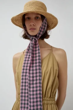 Duke Alessio Hat in Natural with Check Rose^No.6 Store Sale
