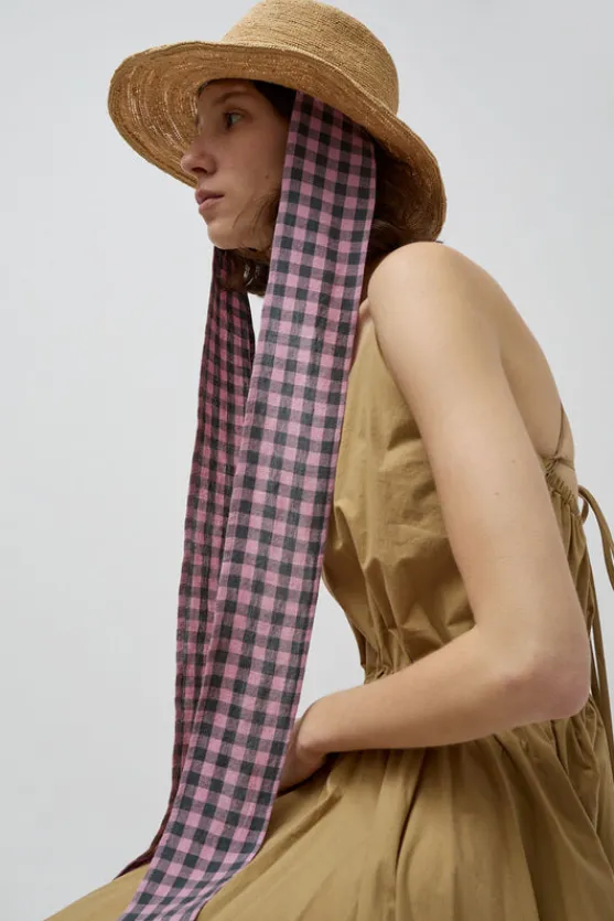Duke Alessio Hat in Natural with Check Rose^No.6 Store Sale