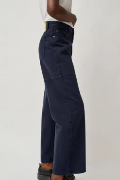 Elissa High Wide Jean in Marine Overdye^No.6 Store Outlet