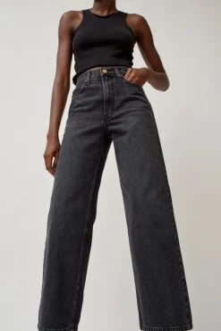 Elissa High Wide Jean in Stil Black^No.6 Store Outlet