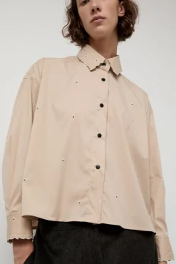 Embroidery Shirt in Beige^No.6 Store Hot