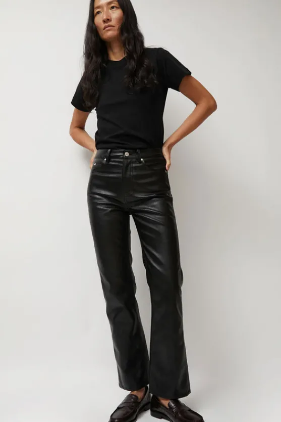 Erik Jean in Black Faux Leather^No.6 Store Clearance