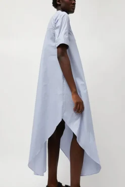 Extra Long Shirt in Blue and White Stripe^No.6 Store Fashion