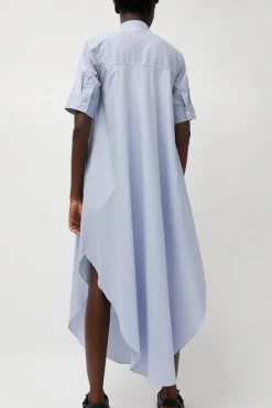 Extra Long Shirt in Blue and White Stripe^No.6 Store Fashion