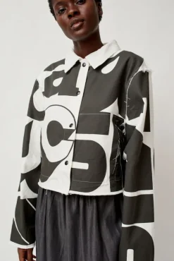 Faris Canvas Jacket in Black and White^No.6 Store Best