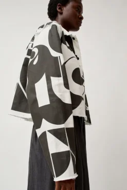 Faris Canvas Jacket in Black and White^No.6 Store Best