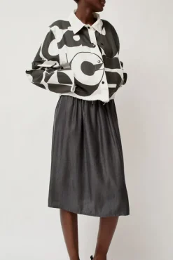 Faris Canvas Jacket in Black and White^No.6 Store Best