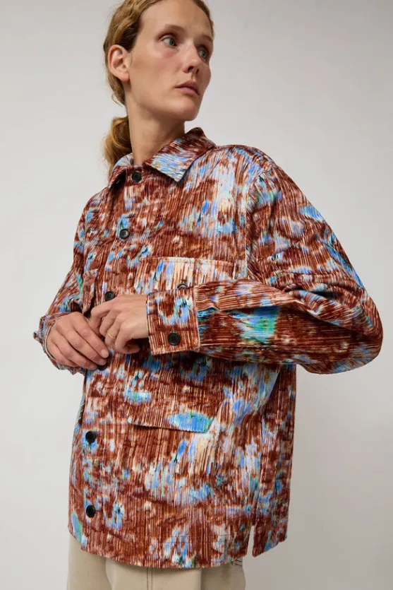 Field Shirt in Brown Hay Field^No.6 Store Fashion