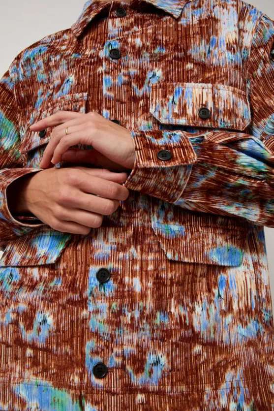 Field Shirt in Brown Hay Field^No.6 Store Fashion