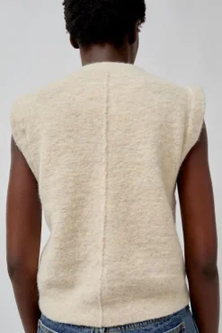 Fleece Vest in Ecru^No.6 Store Best