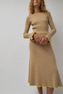 Fly Rib Skirt in Hazelnut^No.6 Store Discount