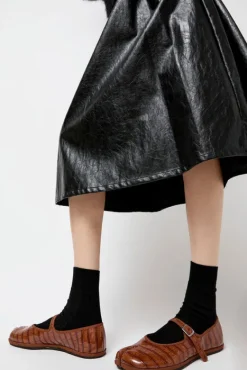 Fu-Tabi Mary Jane in Brown Faux Croc^No.6 Store Fashion