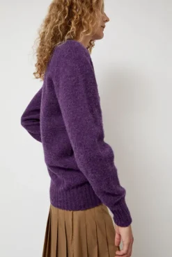 Future Memories V Neck Sweater in Lavender^No.6 Store Best