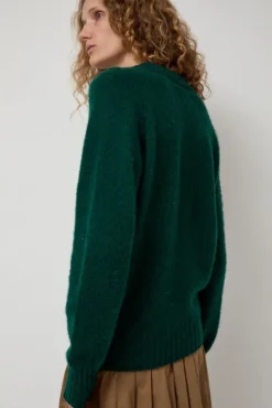 Future Memories V Neck Sweater in Forest^No.6 Store Online