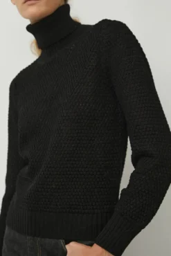 Gabe Turtleneck in Black^No.6 Store Clearance