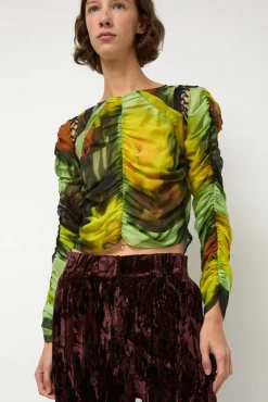 Gathered Delilah Top in Melting Bloom^No.6 Store Best